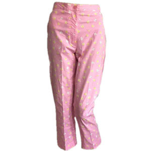 LILLY PULITZER Pink Firefly Crop Pants Cotton 2